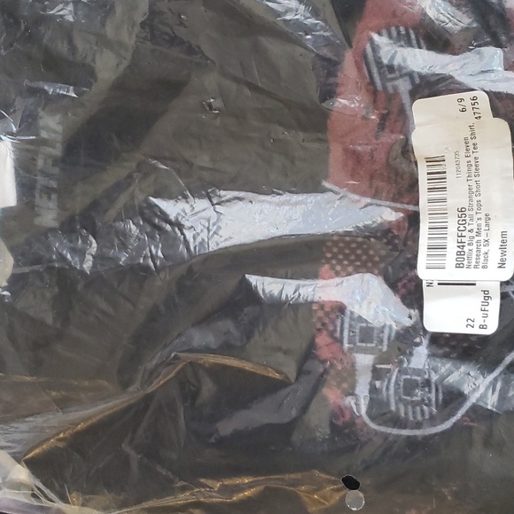 Stranger Things Eleven Research Black Short Sleeve T-Shirt Men's Big & Tall 5X - Picture 2 of 4